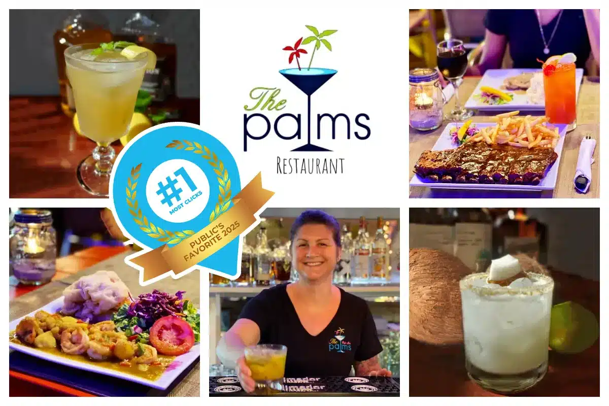 The Palms Restaurant in Simpson Bay - Cozy feel like home restaurant by Joel and Greg I