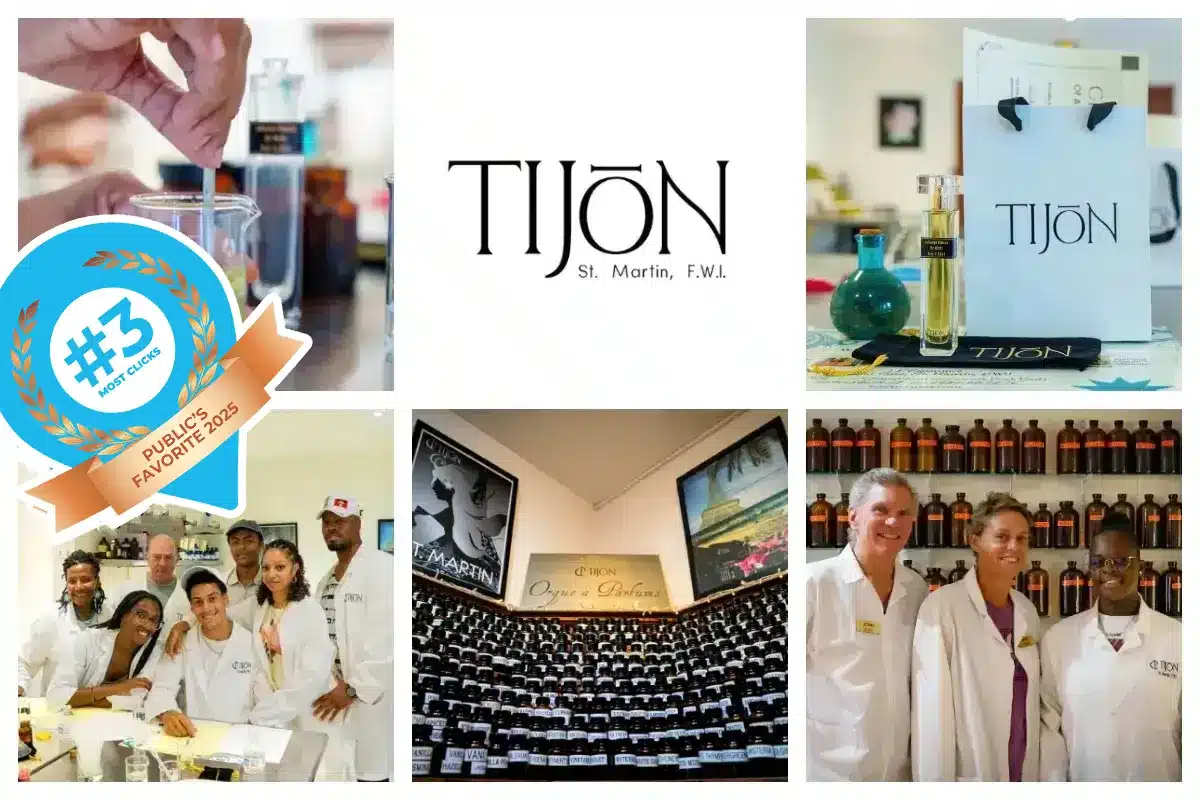 Tijon Perfumes - St. Martin / St. Maarten - Grand Case - Make your own perfume, cologne, scent, perfume making classes. Boutique store, souvernirs, perfumes, jewelry.