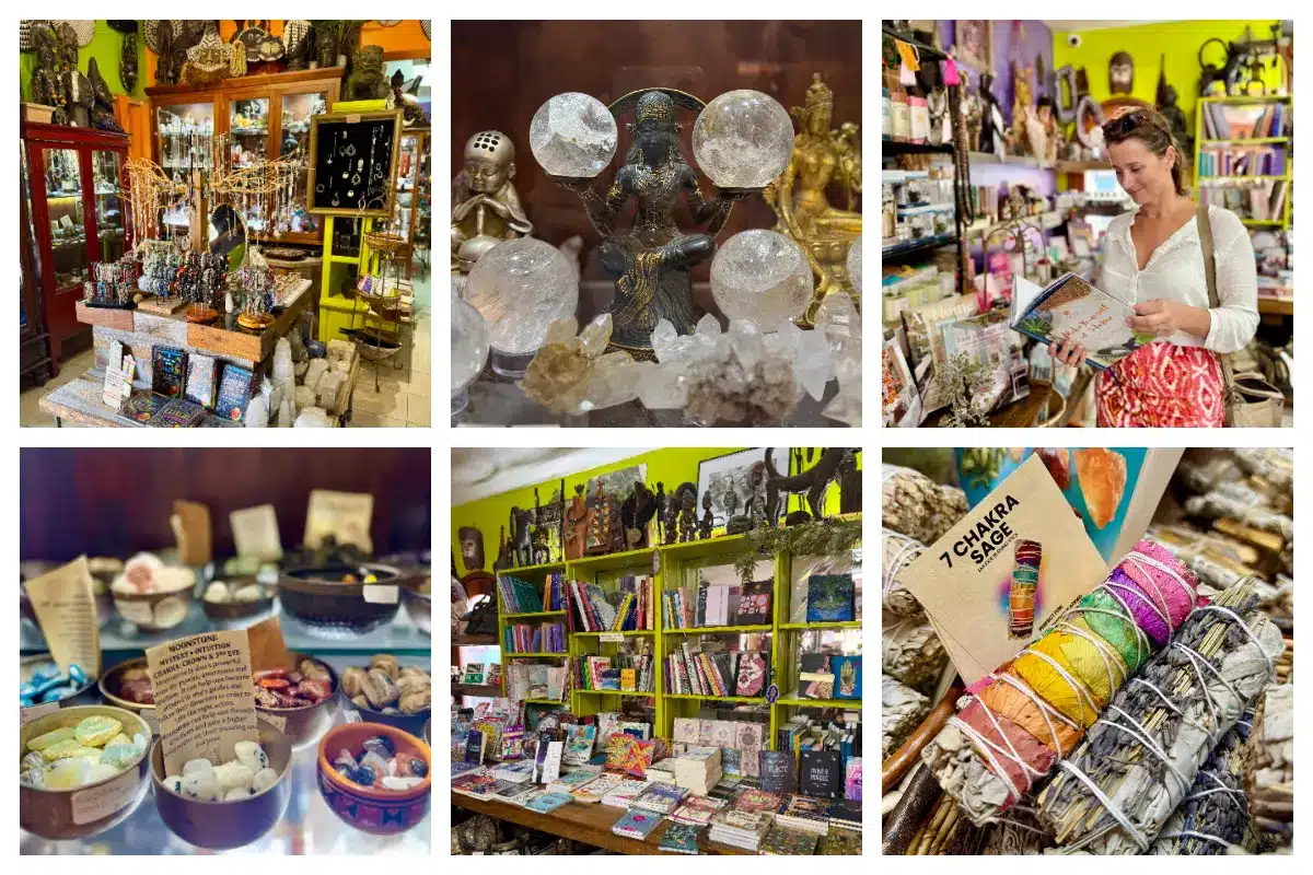 Interwoven with the restaurant is Top Carrot’s ethnic boutique—a peaceful and inspiring space dedicated to well-being and mindful living. The shop features a carefully curated selection of crystals, incense, sage, books, artwork, antiques, jewelry, clothing, gifts, and spiritual items sourced from around the world. Peter and Lydia personally handpick every piece, building long-lasting relationships with suppliers through years of travel in search of unique handmade products. Designed as a place to explore and unwind, the boutique reflects the same philosophy as the kitchen: balance, intention, and positive energy. Browsing the store becomes part of the experience, transforming a simple visit into a moment of calm, discovery, and connection. It’s also the perfect place to find a meaningful and thoughtful gift.