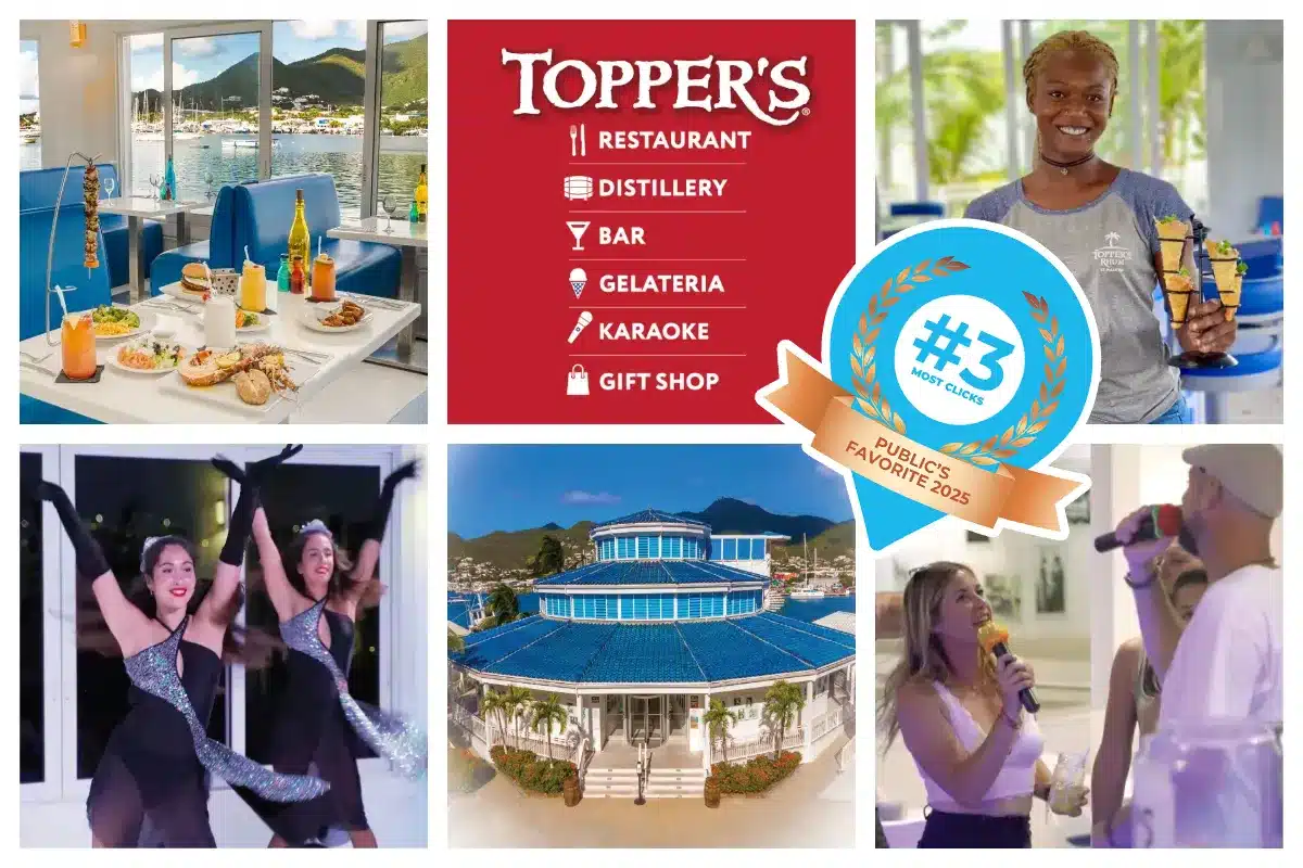 Toppers Restaurant & Bar in Simpson Bay - Nightly Karaoke and Dinner dance show