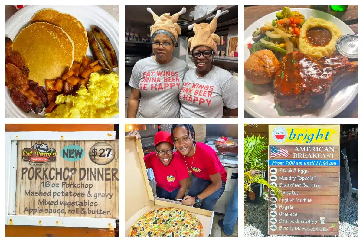 Fat Tony's Smokehouse & Restaurant in Cupecoy, Sint Maarten, offering authentic American BBQ in a casual, open-air setting