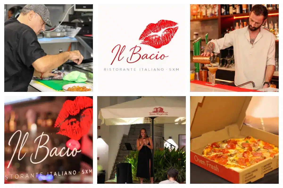 Il Bacio Ristorante Italiano at the Hills in Cole Bay St. Maarten - Italian Food, Brick Oven Pizza