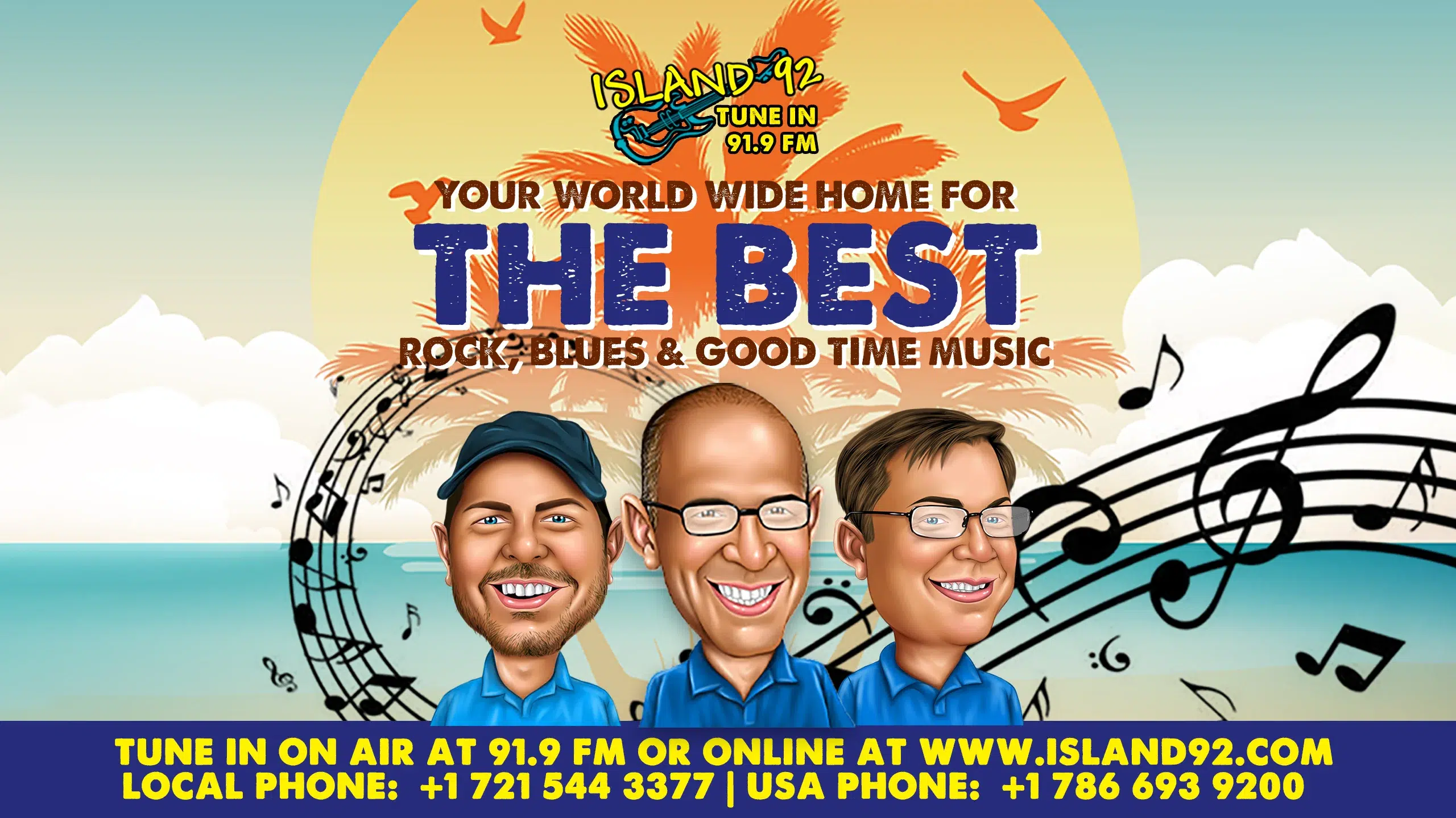 Island 92 Radio St. Maarten - Rock, Blues and Good Time Music by Dr Soc