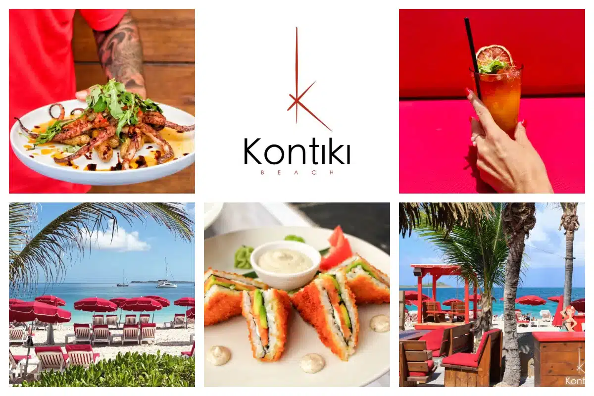 Kontiki Beach on Orient Bay Beach — High End Beach Restaurant in St. Martin Kontiki Beach on Orient Bay Beach — High End Beach Restaurant in St. Martin