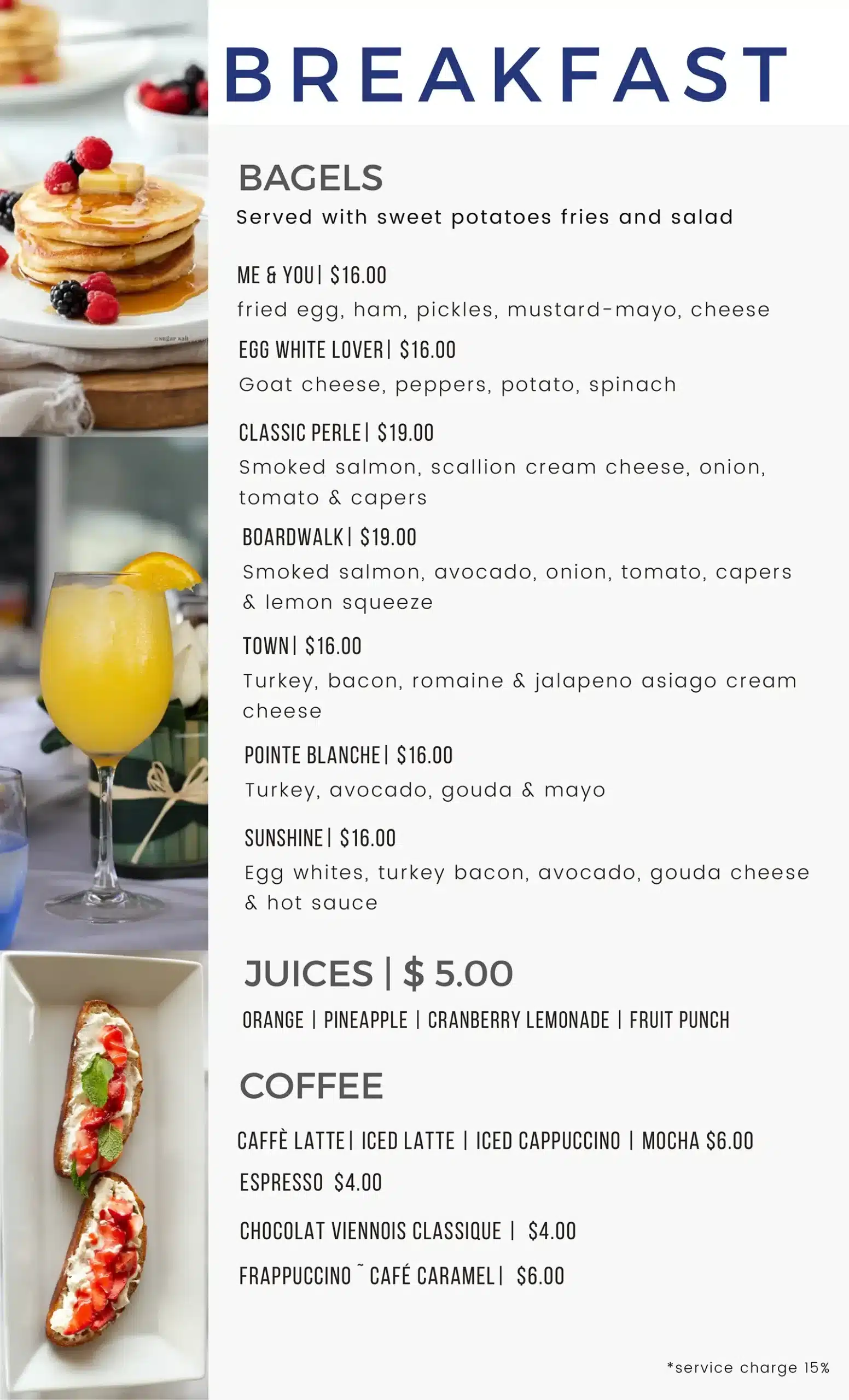 Le Perle Bleu Menu 2027 Breakfast In Cole Bay