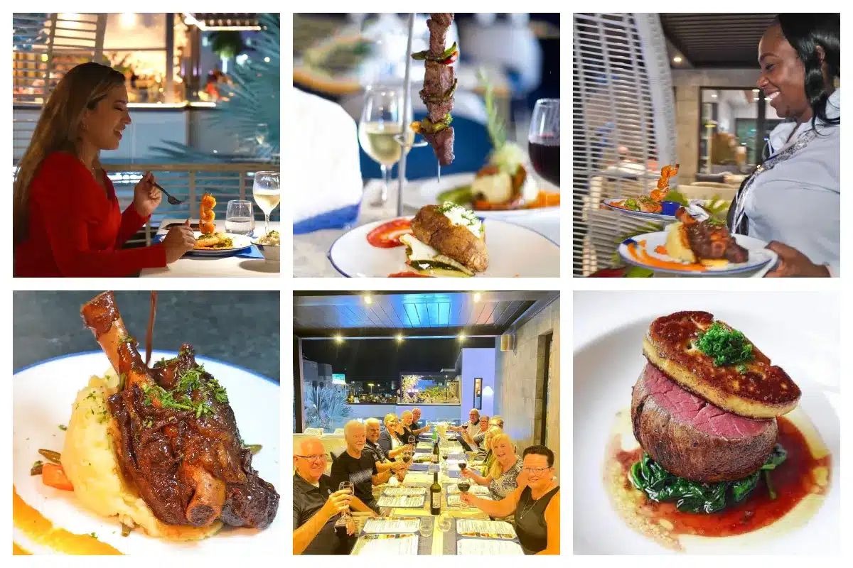 La Perle Bleu - Great Rooftop Restaurant on the Dutch side for Groups