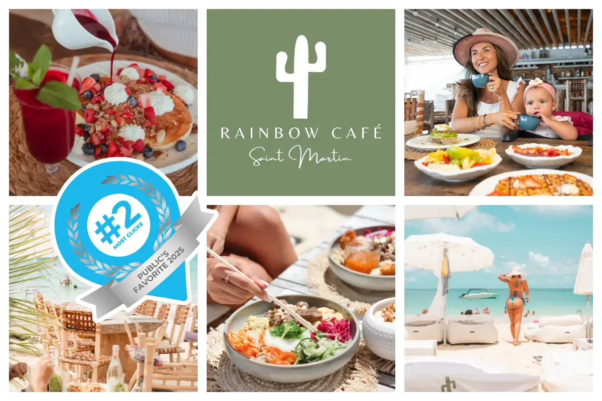 Rainbow Café - Beach Club & Rooftop Restaurant - Bar, chic interior, Breakfast, Lunch - Beach Day I