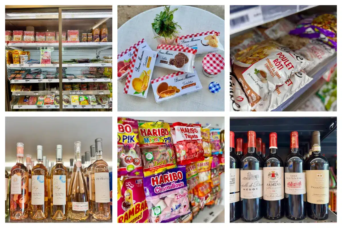 SXM Food Market Convenience Store, Groceries & Wine Bottles, biscuits , snacks